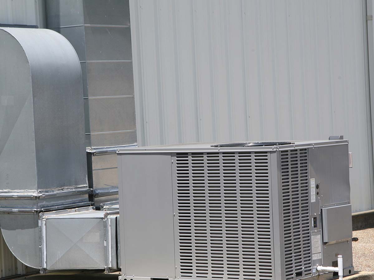 An image of an outdoor commercial HVAC system.